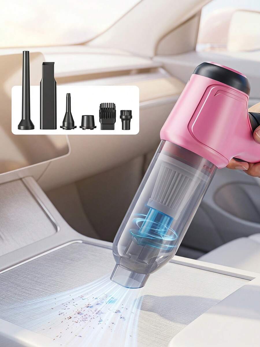 Teckwe 3 In 1 Cordless Vacuum Cleaner - Powerful Suction,Air Extraction, And Blowing Functions - Long Lasting Lithium Battery,Foam Filter, And Accessory Kit Included For Car And Home Cleaning - wireless - View 1