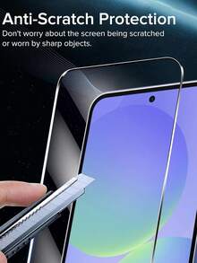 3 Packs [2026 New] 9H Hardness Tempered Glass Screen Protector ForSamsung Galaxy A57 5G (6.7 Inch), Anti-Scratch, Shatterproof, HD Clear, Bubble Free, Anti-Fingerprint, Easy Install, Case Friendly, Full Coverage, Ultra-Thin, Smooth Touch, Birthday Gift For Friends & Family - Clear - View 3