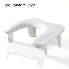 New Comfortable Slanted Soft Cushion Armrest Professional PU Leather U-Shaped Manicure Hand Pillow Exclusive For Nail Salon - White - View 12