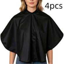 4/1pc Professional Hair Salon Apron - Extra Wide & Extra Long, Hairdressing Cape, Plus Size Friendly, Durable Black Material, With Adjustable Neck Strap And Buckle, Suitable For Hair Dyeing, Perming, Styling Protection - Multicolor - View 10