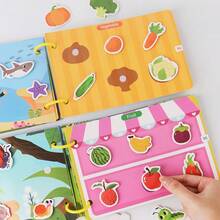 Buku Aktivitas Anak yang Menyenangkan, Buku Belajar Bertema Transportasi/Hewan, Stiker Pembelajaran Edukatif yang Dapat Digunakan Kembali, Bahan Tahan Lama, Cocok untuk Pembelajaran di Kelas, Meningkatkan Keterampilan Motorik Halus dan Kemampuan Kognitif Anak, Hadiah Anak yang Sempurna - MultiWarna - View 8