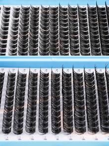 XISHIYO 640/544/384pcs D Curl Fluffy False Eyelashes Set, Dense Voluminous DIY Segmented False Eyelashes, Includes Tools, Enlarges Eyes, Lightweight And Reusable, Large Capacity Single Cluster Eyelashes Set, Soft Natural Mixed Style Eyelashes - Multicolor - View 8