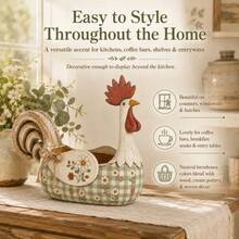 Cross-Border New Farmhouse Rooster Utensil Caddy, Rustic Farm Style Tableware Storage Holder, Decorative Craft Ornament For Kitchen Countertop - Green - View 8