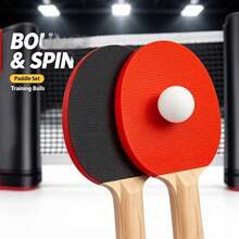 Indoor/Outdoor Universal Standard Stretchable Table Tennis Net Set With Color Box, Portable Net Post And Racket Combination - Multicolor - View 5