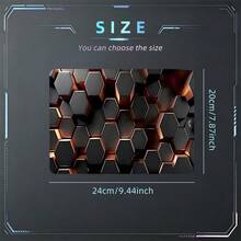 Honeycomb Desk Mat Hexagon Mouse Pad Extended XL Mousepad Desk Accessories For Office Home Non-Slip Rubber Base With Stitched Edge Computer Keyboard Table Pad 35.4x15.7 Inch Perfect Gift For Friends - View 13