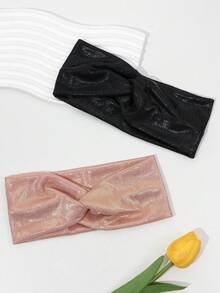 5 buah Bando Wanita Anti Selip, Bando Rambut Elastis Lebar, Hadiah untuk Pacar, Cocok untuk Pemakaian Sehari-hari dan Aksesori Rambut untuk Pesta - MultiWarna - View 3