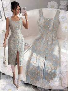Women Short Dresses - Blue2 - View 1