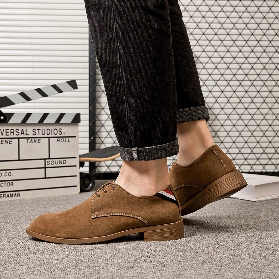Soft Sole Soft Leather Driving Loafers INS Fashion Casual Slip-On Breathable Driving & Travel Shoes For Men - Coffee Brown - View 1