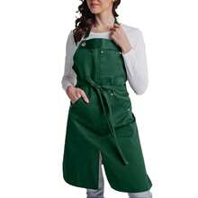 Fashion Unisex Apron With Halter Neck, Side Slit And Multiple Pockets, Cashier, Barber, Barista, Milk Tea Shop, Catering, Kitchen, Korean Style Workwear - Multicolor - View 12