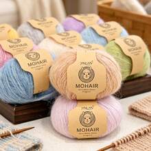 10-Pack Alpaca Blend Yarn, 25g Per Ball Total 250g, Multi-Color Fluffy Soft Knitted Yarn For DIY Knitting Sweaters, Cardigans, Vests, Scarves, Hats And Shawls - 10-pack Alpaca Wool - View 8