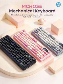 HP K500F Wireless Mechanical Feel Keyboard Silent Multi-Function Volume Knob Bluetooth - View 8