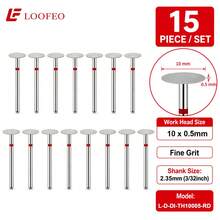 15Pcs T-Shaped Diamond Nail Drill Bits, 3/32" Shank E-File Accessories For Gel And Acrylic Nails - Multicolor - View 9