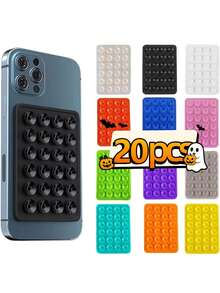 20pcs Washable & Reusable! Silicone Suction Cup Holder, Strong Adhesion ...