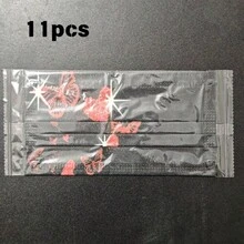 11pcs Women's Butterfly Print Face Masks - Fashionable & , Disposable Design; Available In 2/11pcs, Comfortable & Breathable; Suitable For Daily Outings, Trips, Commuting, School, Photography And As Fashion Accessories. - Multicolor - View 15