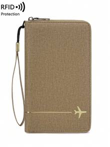 New RFID Anti-Theft Passport Holder Hollow Creative Airplane Passport Bag Multi-Function Fashion Portable Zipper Document Pouch - Multicolor - View 8