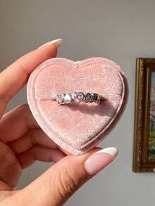1pc Authentic Ocean Theme Ring, Suitable For Women And Girls, Ideal Date Gift Or Exquisite Jewelry - Silver - View 4