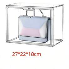 1pc Transparent Toy Figure Display Box, Cartoon Character Model Collection Storage Box, Dust-Proof Display Stand, Back To School - Transparent - View 18