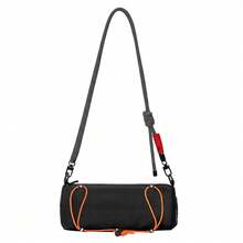 Black Nylon Bicycle Handlebar Storage Bag Water Repellent Adjustable Hook Loop Pouch For Mountain Road Bike Commute Accessories - Black - View 8