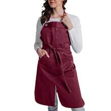 Fashion Unisex Apron With Halter Neck, Side Slit And Multiple Pockets, Cashier, Barber, Barista, Milk Tea Shop, Catering, Kitchen, Korean Style Workwear - Multicolor - View 14