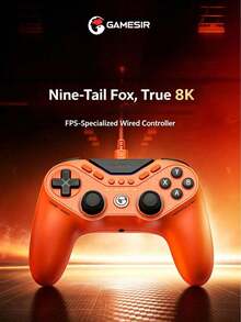 GAMESIR Tay cầm chơi game có dây đối xứng Cửu Vĩ Hồ 8K, tần số phản hồi 8000Hz, chơi game FPS, tương thích Switch 2, máy tính, Steam - Xem 2