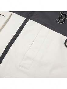 MLB Men's & Women's Basic Series Sports Jacket, Colorblock Utility Hooded Coat 3AWJB0554-43CRD - Off-white/black - View 5