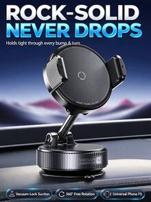 Vacuum Suction Cup + Mechanical Clip Car Phone Holder, 3-Axis Foldable Phone Stand, One-Hand Operation, Mark-Free Removal, Suitable For Car, Bathroom, Kitchen - Portable Phone Stand - View 11