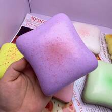1PC-New Large Super Soft Tender Butter Toast Slow Rebound Stress Relief Toy, Realistic Butter Toast Texture, Creative Dessert Soothing Gift-Holiday Gift, Creative Surprise, Perfect Gift - Multicolor - View 17