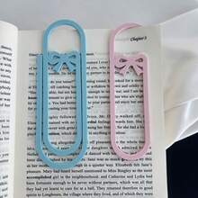 Cute Bow-Shaped Paper Clip Bookmark, Giant Paper Clip Design, Multi-Color, Suitable For Book Lovers And Students - Bow Bookmark - View 6