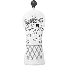 1PC Club Headcover, Line Art Playing Cards Pattern Club Head Cover For Driver, Fairway Wood, Hybrid - Multicolor - View 13