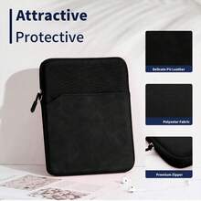 Tablet Carrying Case, Compatible With Samsung Galaxy Tab / / Kindle / Android Tablets / Tablet Protective Sleeve, Compatible With 7~8 / 9~11 / 12.9~13 Inch Tablets, With Handle And Front Pocket, Black - Black - View 3