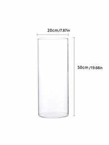 1pc Giant Cylindrical Acrylic Vase, Large Transparent Structure, Shatter-Resistant, Suitable For Wedding Decor Or Flower Holder, Ideal For Home Garden, Wedding Ceremony And Formal Banquet Occasions - C - View 13