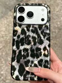 奢華秋季棕色豹紋亮片冰感手機殼，適用於 iPhone 18 Pro Max 18 Pro 17 Pro Max 17 Pro 17 16 Pro Max 16 Pro 16 15 Pro Max 15 Pro 15 14 Pro Max 14 Pro 14 13 Pro Max 13 Pro 13 12 Pro Max 12 Pro 12 11，時尚防震防摔手機殼 - 黑色豹紋 - 查看 4