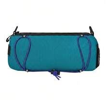 Green Nylon Bicycle Handlebar Storage Bag Water Repellent Adjustable Hook Loop Pouch For Mountain Road Bike Commute Accessories - Green - View 7