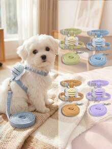New Cartoon Bee Design Dog/Cat Harness Leash, Pet Supplies - Multicolor - View 3