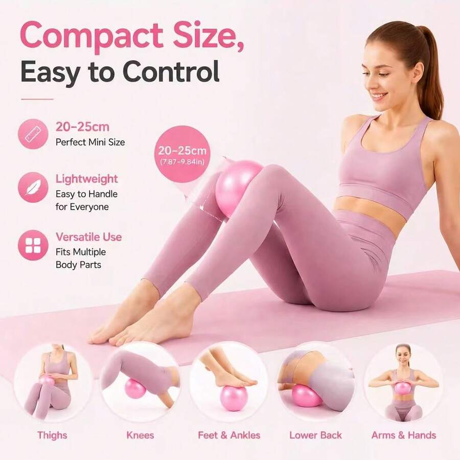 Thickened Anti-Puncture Fitness Training Yoga Ball/Pilates Ball, Suitable For Yoga, Pilates, Stretching And Relaxation. Perfect Gift For Family, Friends Or Partners - A - View 1