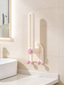 1pc/8pcs No-Drill Suction Cup Hair Accessory Storage Rack, Dopamine Macaron Color Star-Shaped Decorative Wall-Mounted Multi-Function Hair Tie & Headband Organizer, Detachable Wall Hook Display Rack For Girls' Daily Use - Multicolor - View 9