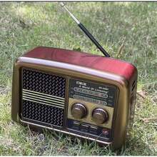Rádio Portátil M-K-499BT Estilo Retrô Bluetooth Usb Fm/am - Bingo - Multicolorido - Visão 4