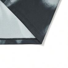 LI-NING Quick Dry Reflective Sports T-shirt ATSW137, Men's Summer Breathable Workout & Running Top - 黑滿底印 - 查看 8