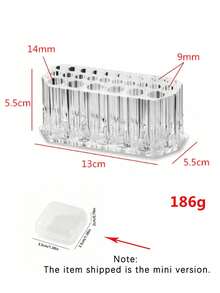 26-Slot Nail Brush Storage Rack, Desktop Eyeliner And Makeup Brush Organizer, Acrylic Makeup Brush Holder, Display Stand, Nail Tool Accessories, Makeup Storage, Room Decor - Multicolor - View 8