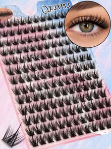 156pcs Spiky False Eyelash Clusters, Pointed Thin Anime Manga Style DIY Eyelash Clusters, Fluffy Dense Mixed Length Eyelash Extensions, Curly Lightweight Natural Look, Suitable For Daily Wear, Party, Christmas, Holiday Makeup - D - View 5