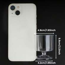 50pcs/10pcs/1pc Reusable Tall Dessert Cups, Mousse Cups, Party Cups, Cake Cups, Cold Drink Cups (60ml Mini Shot Cups, Small Size, 50pcs In Paper Box Packaging) Suitable For Weddings, Birthdays, Christmas, Banquets And Various Party Events - Clear - View 3