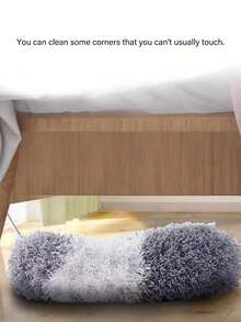 1pc Extendable Microfiber Duster With Stainless Steel Handle And Telescopic Pole, Home Dusting Fiber Brush Gap Cleaning Tool, Extendable Feather Duster, Perfect For Ceiling, Fan And Furniture Cleaning, Household Use - Multicolor - View 10