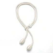 2pcs Elegant Braided Curtain Tieback With Delicate Flower Ornament And Textured Tassel Beads. Soft Rope Design, Easy To Tie And Adjust, Perfect To Decorate Your Living Room, Bedroom Curtains. Available In Multiple Colours To Match Your Home Style. - Multiple Styles - View 5