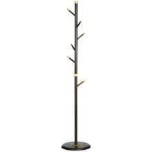 Vintage Coat Rack Stand Freestanding Hall Tree With 6 Hooks Frame Entryway Hallway Bedroom Walnut - 1 - View 9