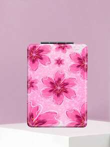 1PC Y2K Series Portable Vanity Mirror, Foldable Lightweight Ultra-Thin Convenient Hand Mirror, PU Leather, Suitable For Multiple Scenarios And All People, Rectangular Pocket Mirror With Cartoon Flower, Star, Heart Pattern Design, Exquisite And Delicate, Easy To Carry, Handheld Makeup Mirror, 180° Flip Cover Multi-Function Mini Mirror - Multicolor - View 7