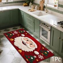 Karpet Panjang Motif Santa Claus 2D, Keset Lantai Rumah, Keset Pintu Masuk, Keset Dalam Ruangan, Keset Samping Tempat Tidur Kamar Tidur, Keset Dapur, Karpet Panjang Dapur, Cocok Untuk Ruang Tamu, Ruang Cuci, Kamar Mandi - MultiWarna - View 8