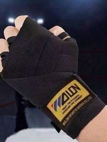 2 băng quấn tay boxing bằng cotton co giãn, băng quấn Muay Thai thể thao fitness bảo vệ cổ tay Halloween - Nhiều màu - Xem 3