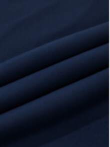 2pcs Women's Navy Blue High Neck Thermal Underwear Set, Fashion Design, Slim Fit Cold-Resistant Warm, Comfortable Elastic, Autumn/Winter Gift - Navy Blue - View 7