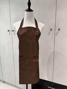 1pc Pocket Kitchen Apron, Neutral Multi-Pocket Cooking Apron, Adjustable, Polyester Material, Suitable For Men And Women Bakers And Chefs, Applicable For Cooking, Baking, Gardening, Coffee Shop, Kitchen, Bathroom, Home, Women's Apron - Multicolor - View 12