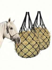 Hanging Hay Feeding Bags Help Control Feeding Speed And Reduce Feed Waste, Suitable For Horses, Goats, Sheep, As Well As Stables, Barns, Farms, Ranches, And Outdoor Environments - Multicolor - View 1